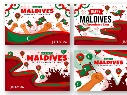 12 Maldives Independence Day Illustration