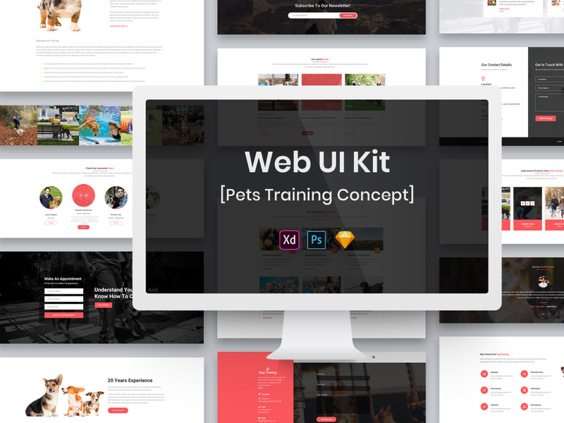 Pets Training Web UI Kit