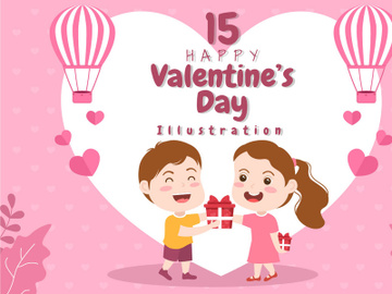 15 Happy Valentines Day Illustration preview picture