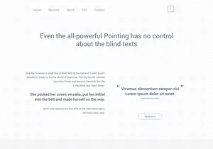 Website with Cards UI