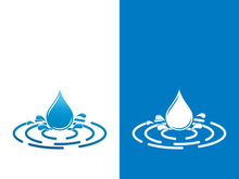 Water drop logo template vector illustration design