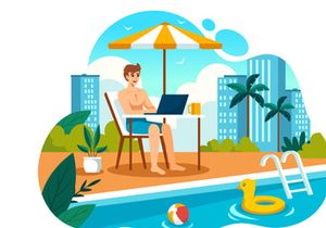 10 Working in a Swimming Pool Illustration