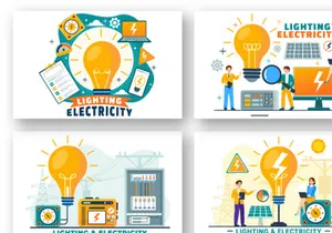 10 Lighting and Electricity Energy Illustration