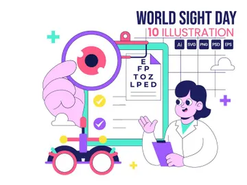 10 World Sight Day Illustration preview picture