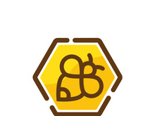 Bee icon design illustration