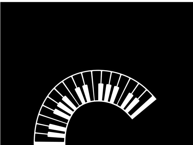 Keyboard piano vector Musical instrument illustration design template