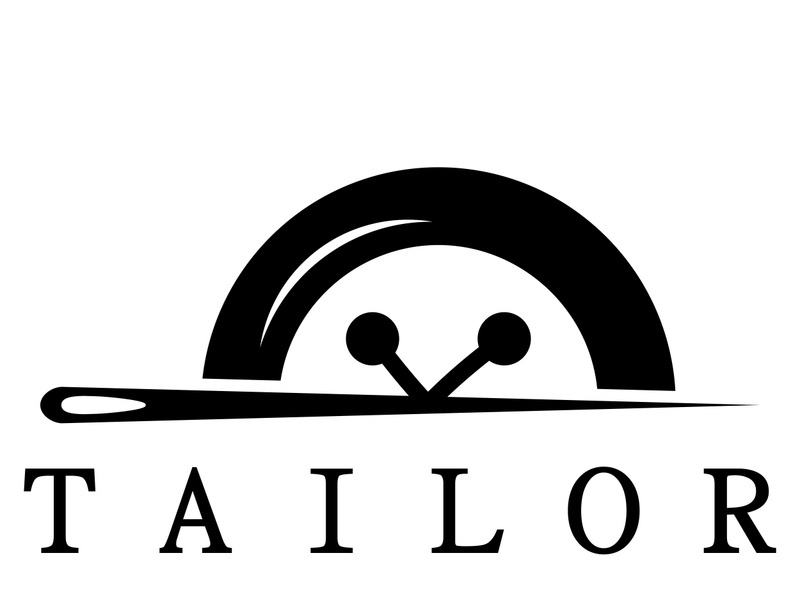 tailor logo icon illustration template combination of buttons for clothes, thread and sewing machine, for clothing product design, convection companies, fashion in vector form