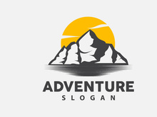 Mountain Logo, Nature Landscape Vector