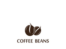 Premium coffee bean logo design.