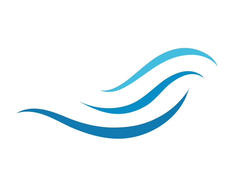 Water wave icon vector