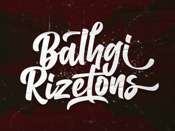 Balhgi Rizetons - Bold Script Font preview picture