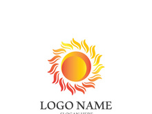 Sun vector illustration icon logo template design