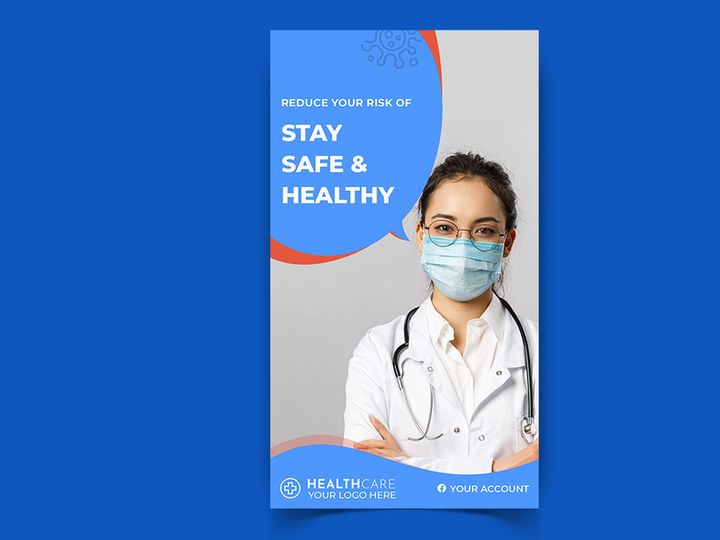 Corona Virus Awareness Social Media Post Template