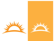 Creative and unique sun logo design.