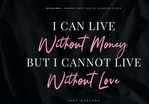 Bethalora - Modern Script Font