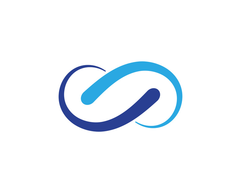 Infinity icon illustration design template