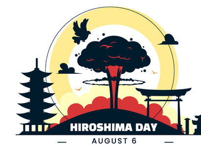 10 Hiroshima Day Illustration