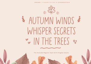 Avocade - Handwritten Font