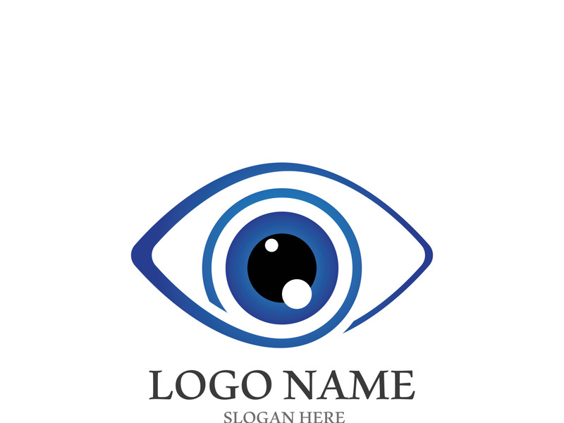 Branding identity corporate eye care vector logo design