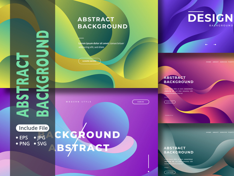 Fluid gradient background