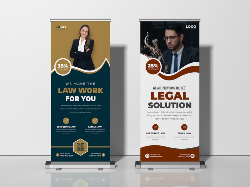 Law Firm Roll Up Banner Template Ver-1