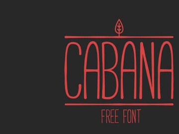 Cabana - Free Font preview picture