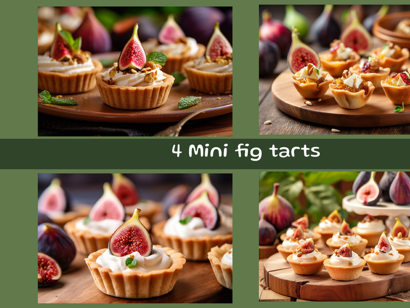 Mini fig tarts