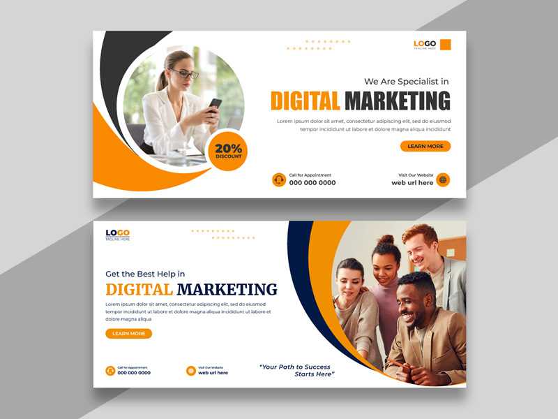 Digital Marketing Facebook Cover Banner Ver-32
