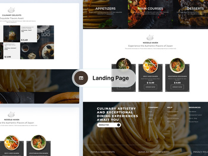 Restoo | Restaurant Landing Page UI Kit