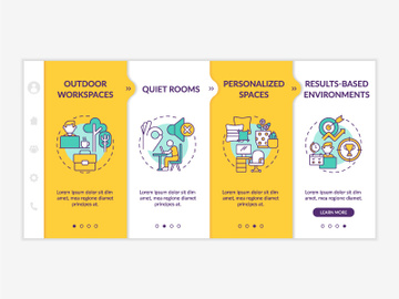 Creating positive work culture yellow onboarding template preview picture