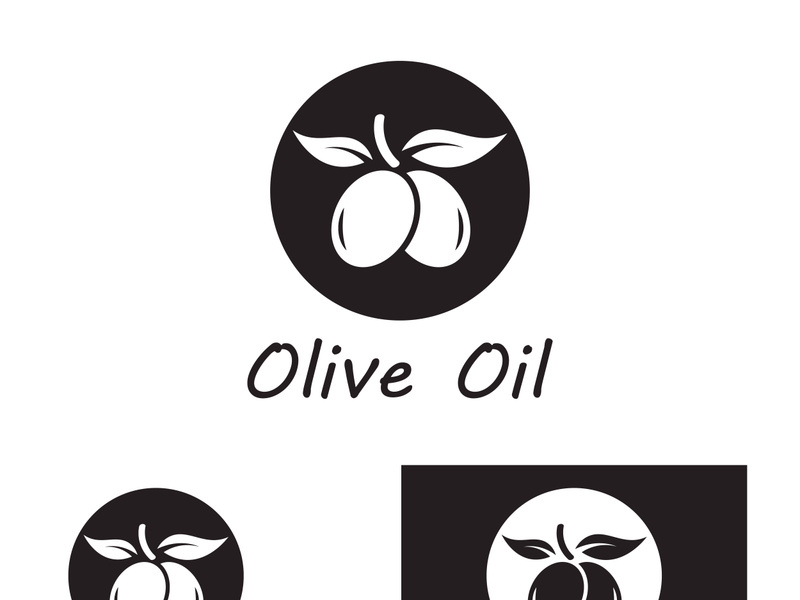 Olive fruit logo design.