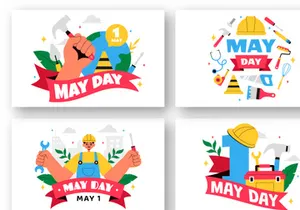 9 Happy May Day Illustration