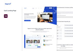 SaaS landing page