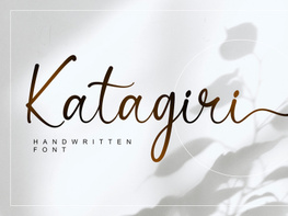 Katagiri - Handwritten Font preview picture