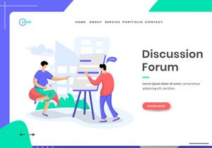 Social Media set Illustration