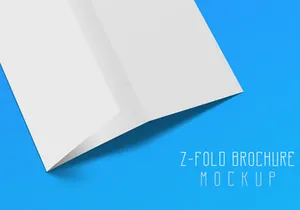 Z-Fold Brochure Mockup