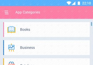 App Categories List UI