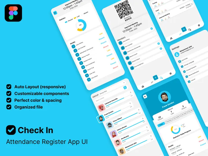 Attendance register app concept