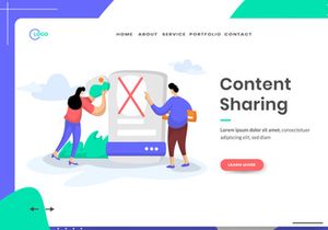 Social Media set Illustration