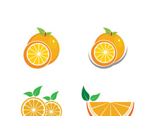Orange logo design vector icon illustration design