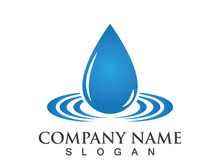 Water drop logo icon illustration template design