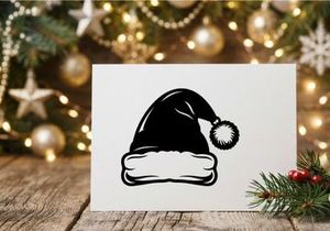 Festive Santa Hat with Pom-Pom for Christmas Celebrations