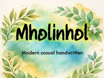 Mholinhol – Modern Casual Handwritten Font (OTF-TTF)