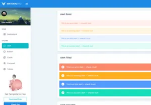MaterialPro Free NuxtJs Admin Dashboard Template