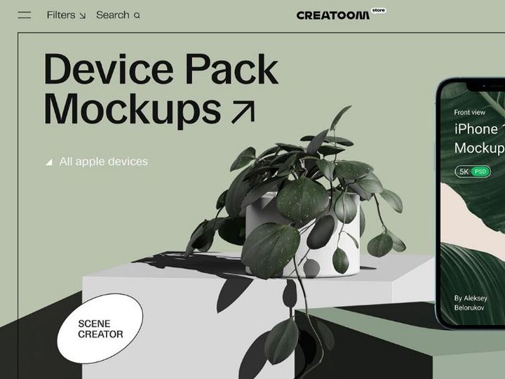 Device Pack Mockups - front view