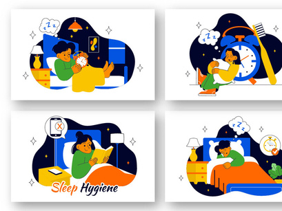 10 Sleep Hygiene Illustration