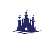 Castle vector illustration icon