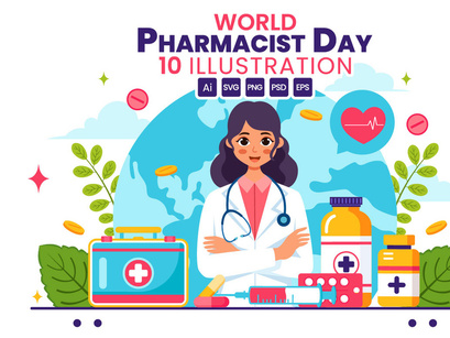 10 World Pharmacists Day Illustration