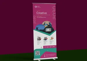 Conference  Roll-up Banners Template.