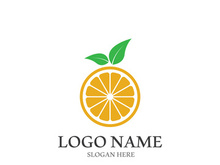 Orange logo design vector icon illustration design